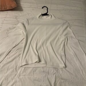 American Eagle Outfitters Cream Long Sleeve Top